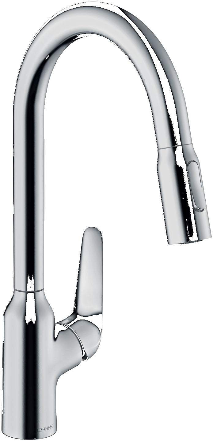 Focus M42 Single lever kitchen mixer 220 with pull-out spray, 2 spray modes