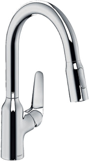 Focus M42 Single lever kitchen mixer 180 with pull-out spray, 2 spray modes