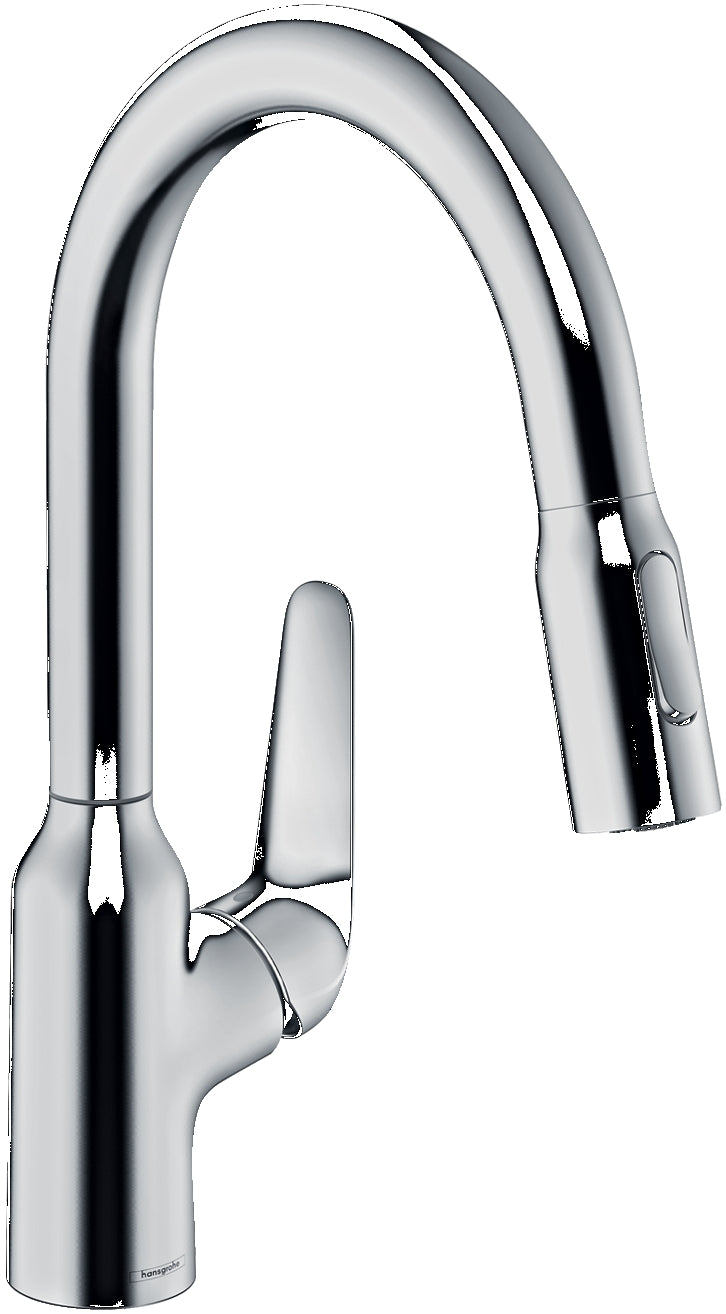 Focus M42 Single lever kitchen mixer 180 with pull-out spray, 2 spray modes