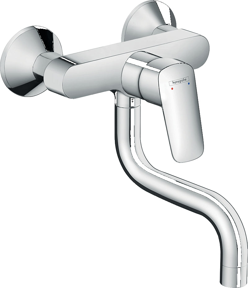Logis M31 Single lever kitchen mixer wall-mounted, single spray mode