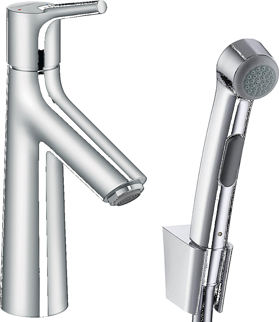 Talis S Single lever basin mixer with bidet spray and shower hose 160 cm