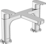 Rebris S 2-hole rim mounted bath mixer