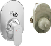 Rebris S Single lever bath mixer set for concealed installation
