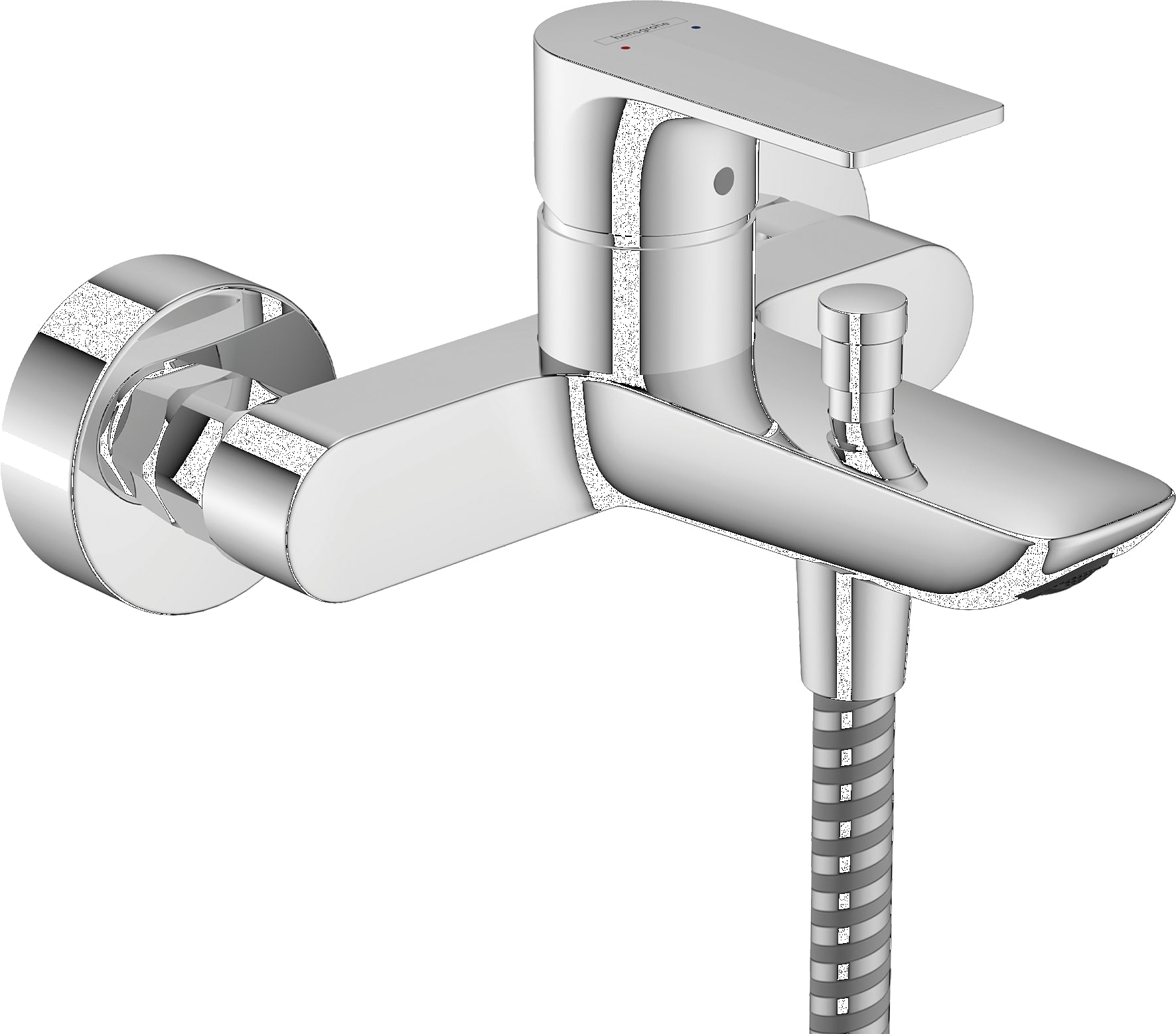 Rebris E Single lever bath mixer for exposed installation