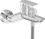 Rebris E Single lever bath mixer for exposed installation