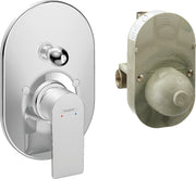 Rebris E Single lever bath mixer set for concealed installation