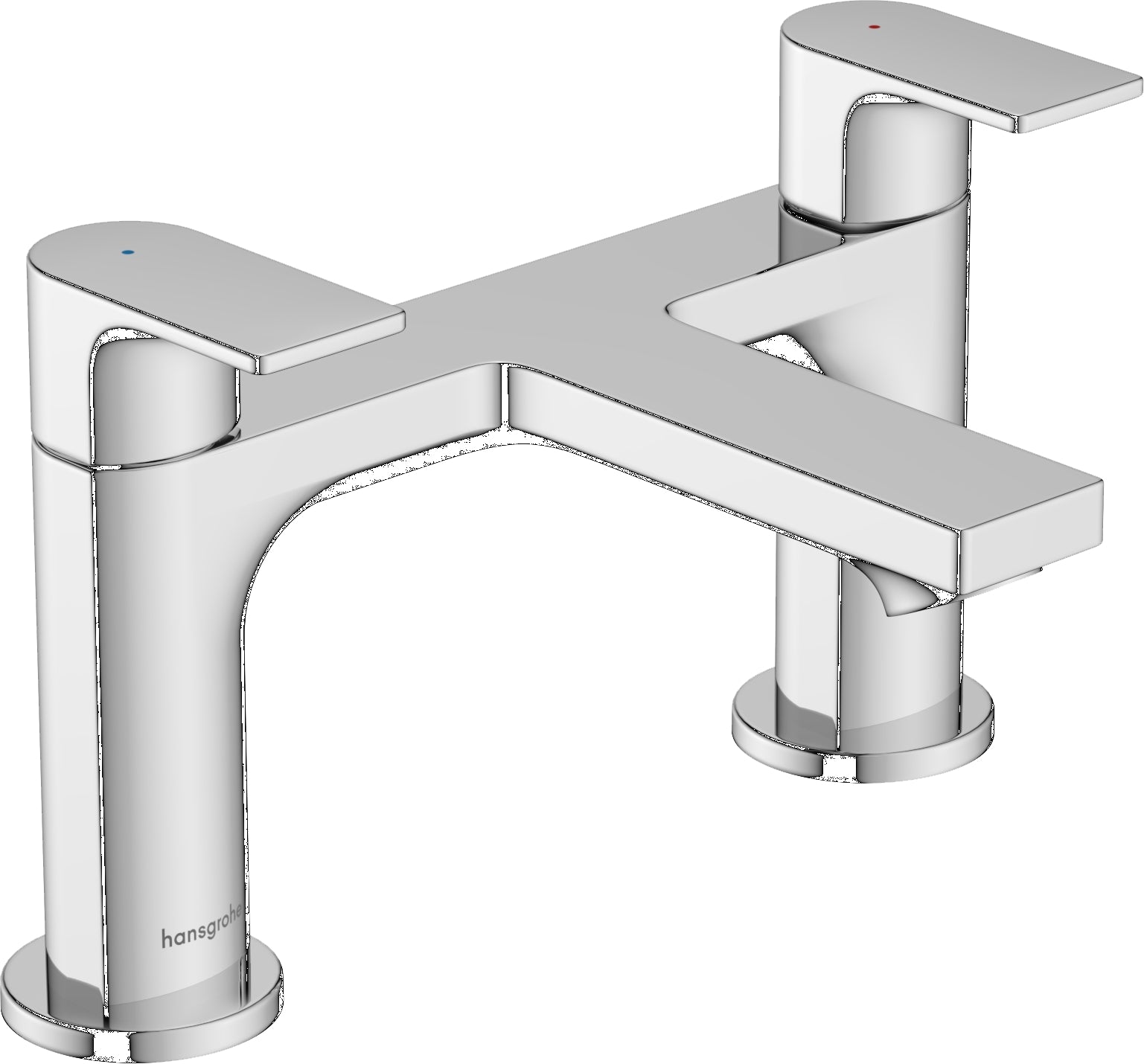 Rebris E 2-hole rim mounted bath mixer