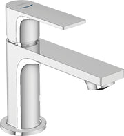 Rebris E Pillar tap 80 with lever handle for cold water or pre-adjusted water without waste set
