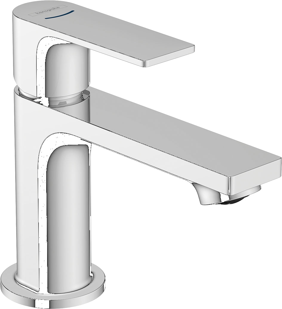 Rebris E Pillar tap 80 with lever handle for cold water or pre-adjusted water without waste set