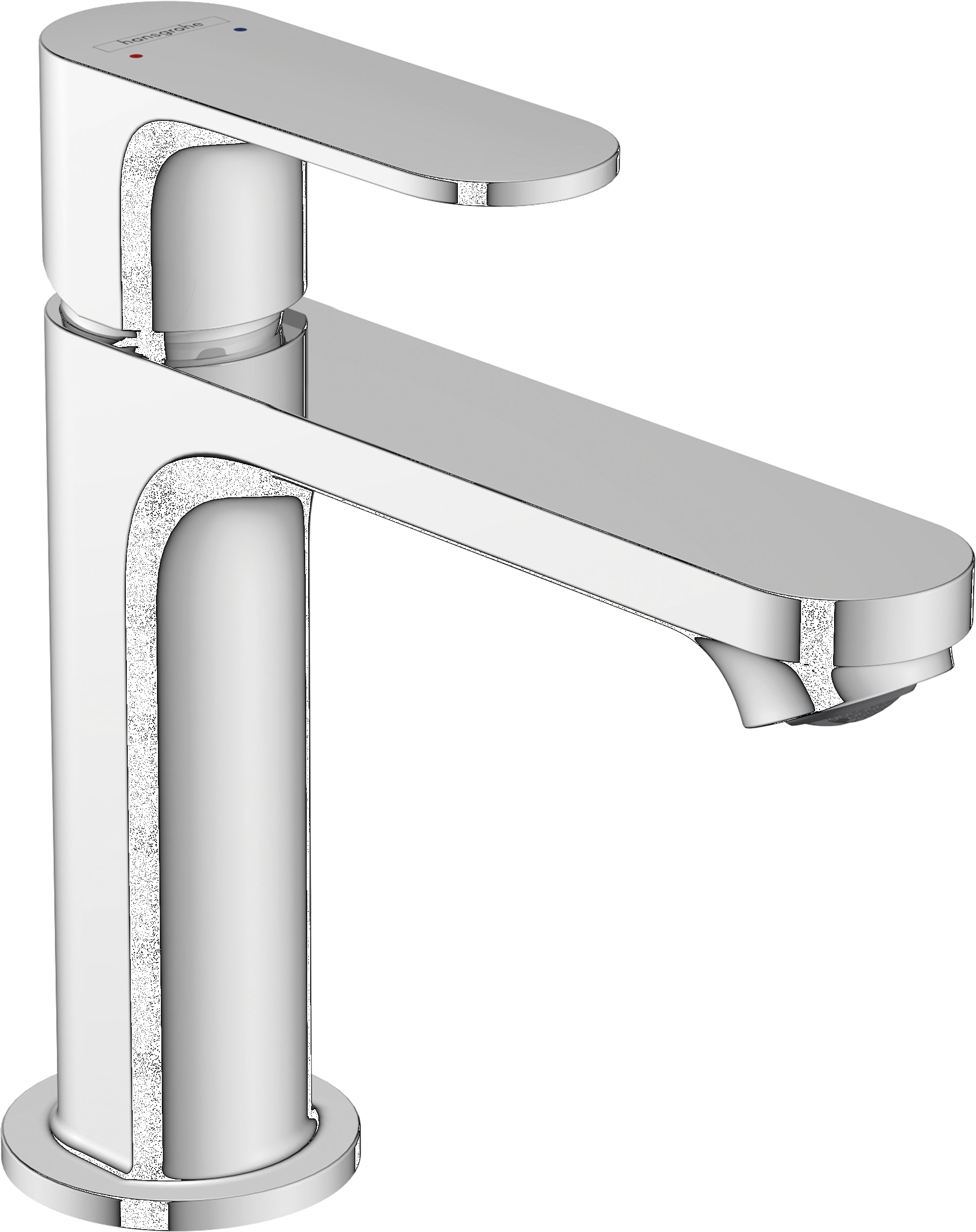 Rebris S Single lever basin mixer 110 with pop-up waste set