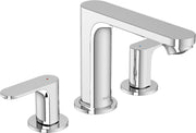 Rebris S 3-hole basin mixer 110 with pop-up waste set