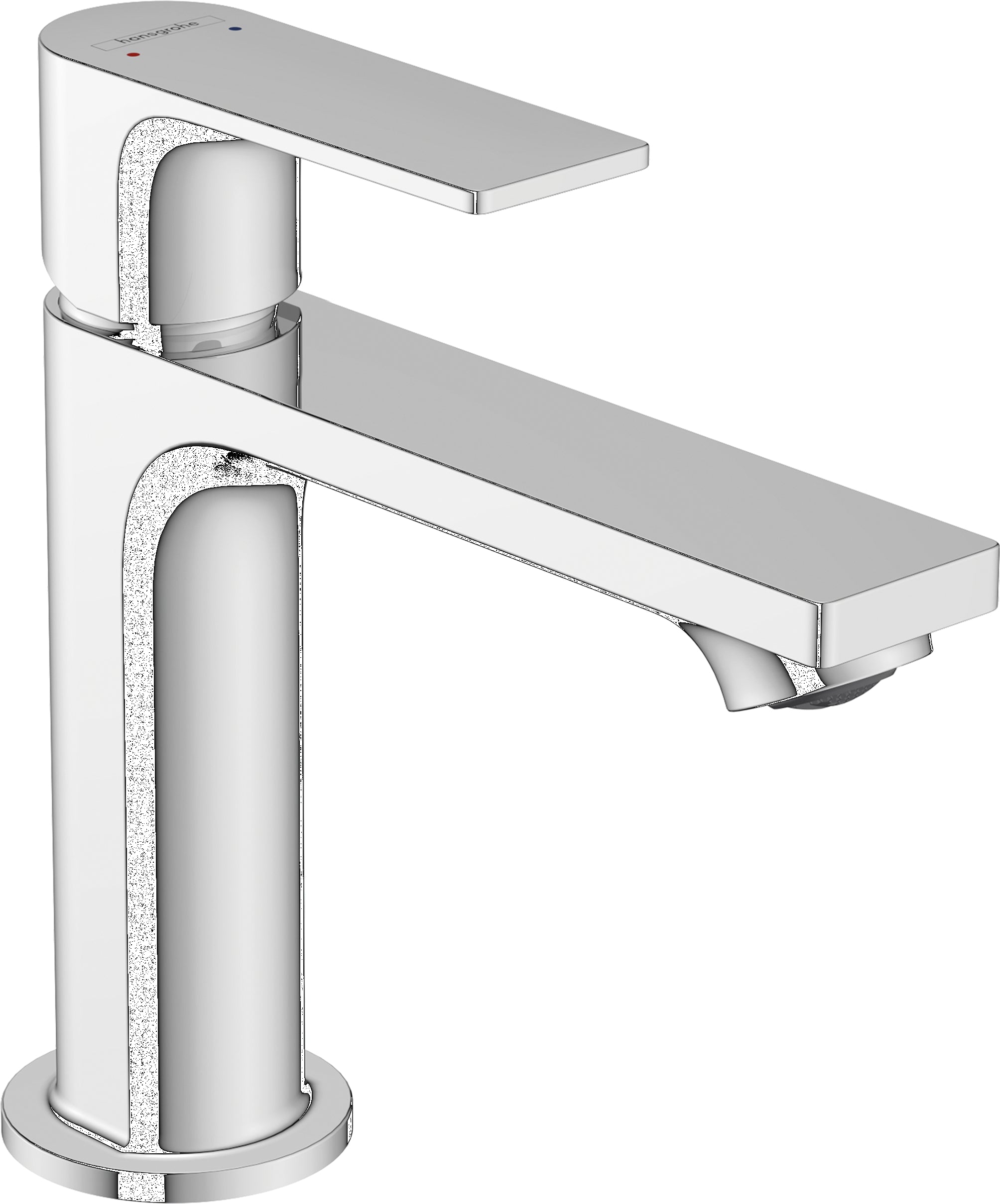 Rebris E Single lever basin mixer 110 with pop-up waste set