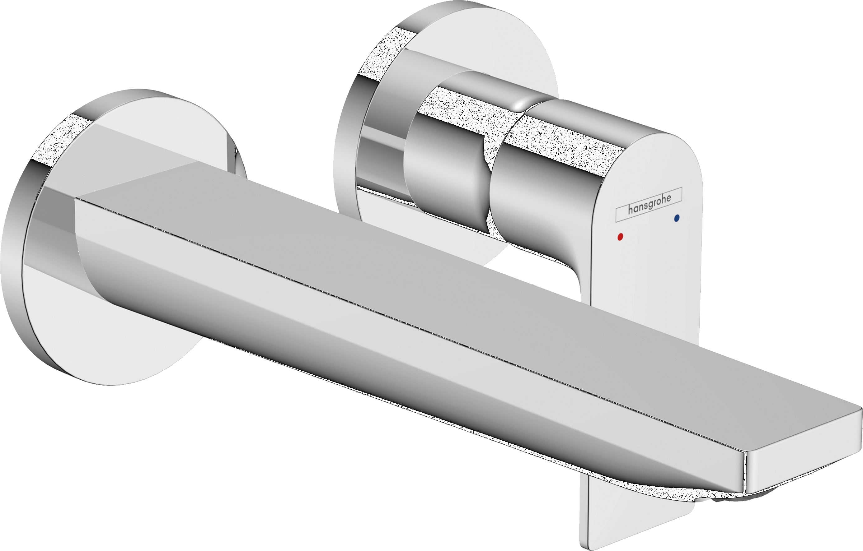 Rebris E Single lever basin mixer for concealed installation wall-mounted with spout 20 cm