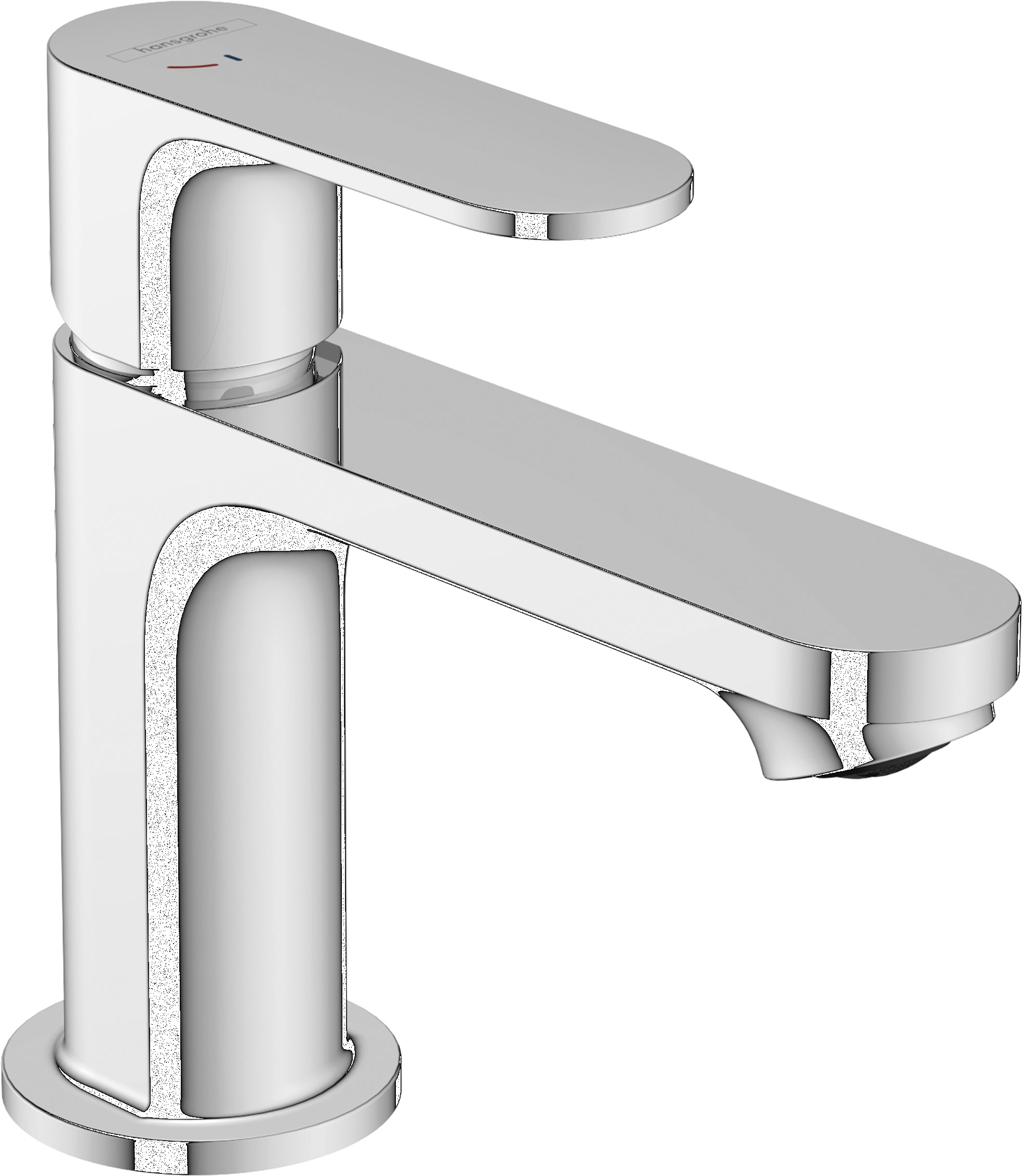 Rebris S Single lever basin mixer 80 CoolStart EcoSmart+ with pop-up waste set