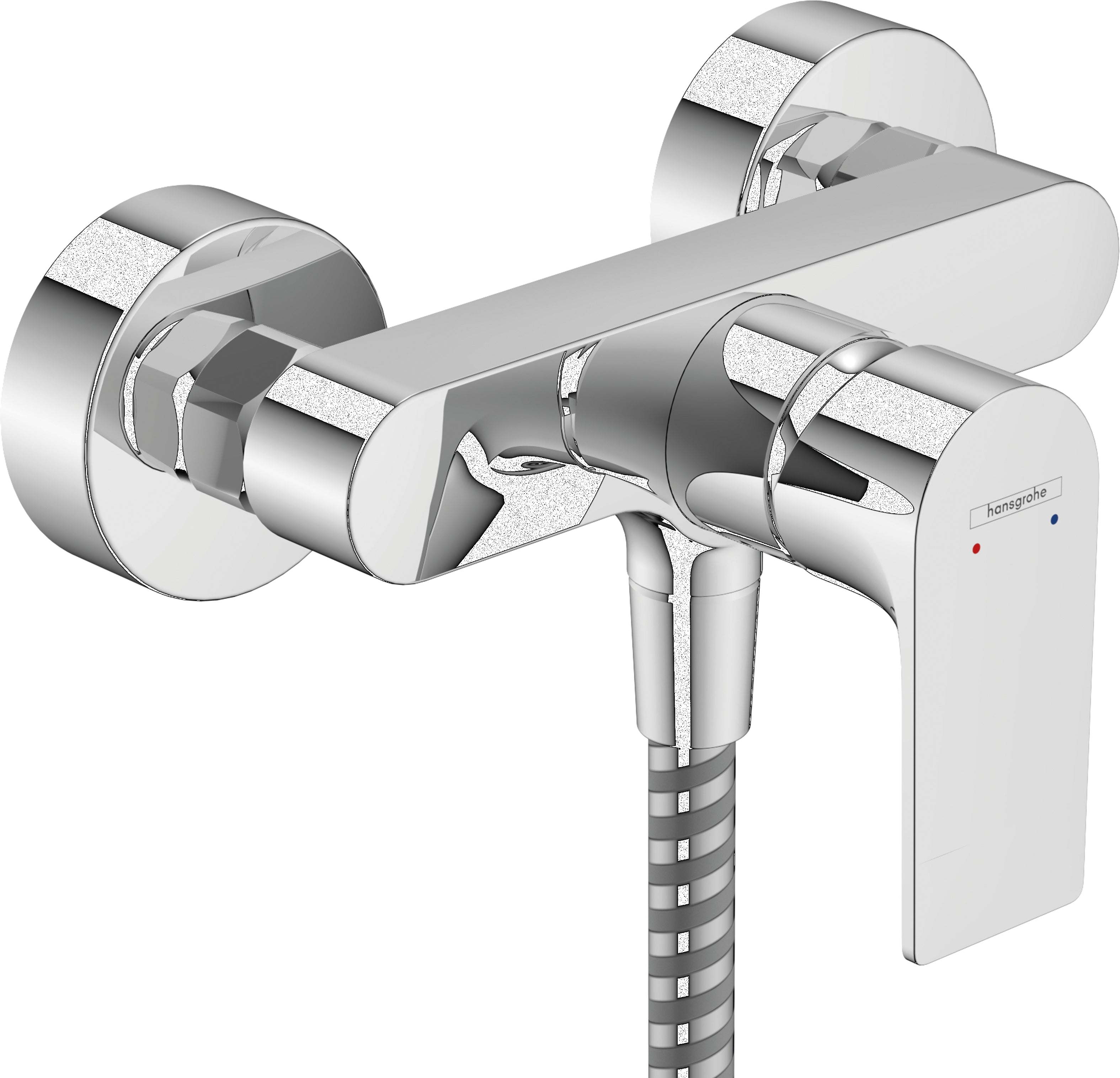 Rebris E Single lever shower mixer for exposed installation