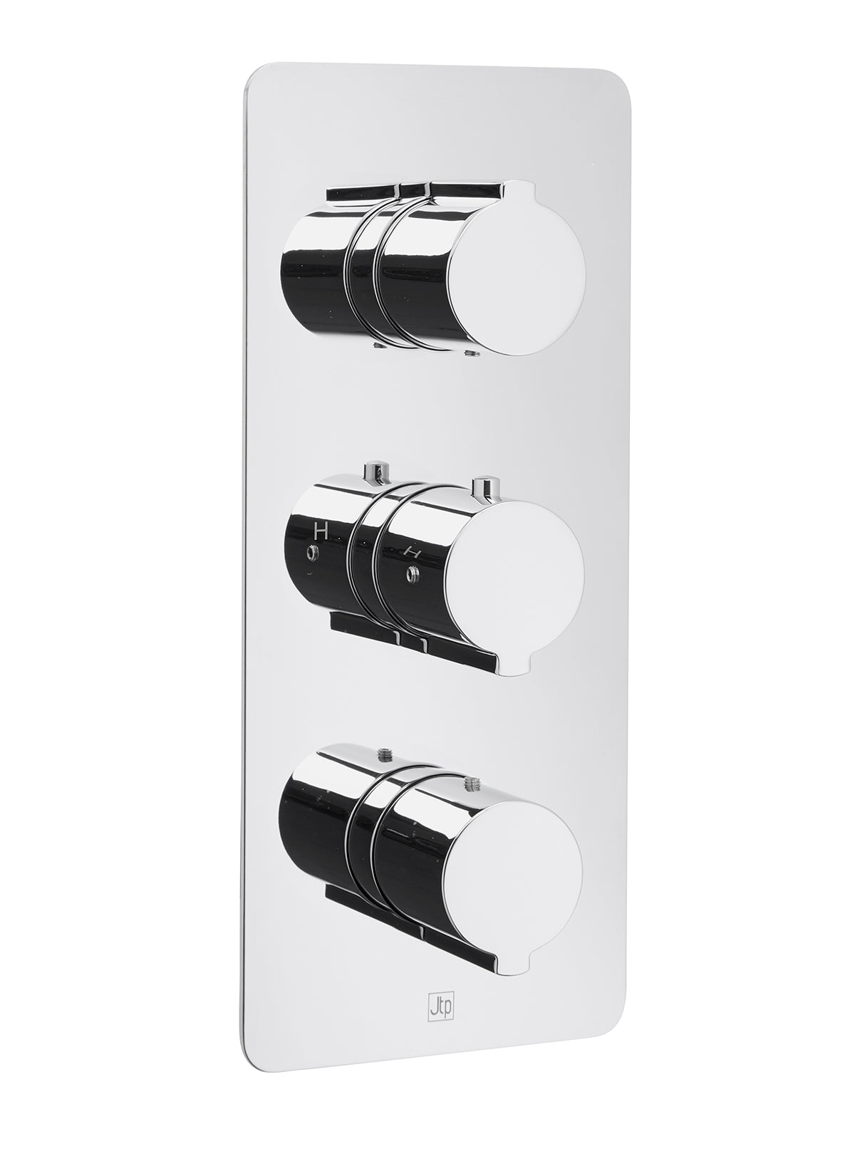 CURVE THERMOSTATIC SHOWER VALVE 3 OPTIONS 3 HANDLES VERTICLE