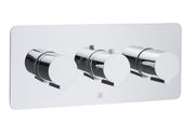 CURVE THERMOSTATIC SHOWER VALVE 2 OPTIONS HORIZONTAL