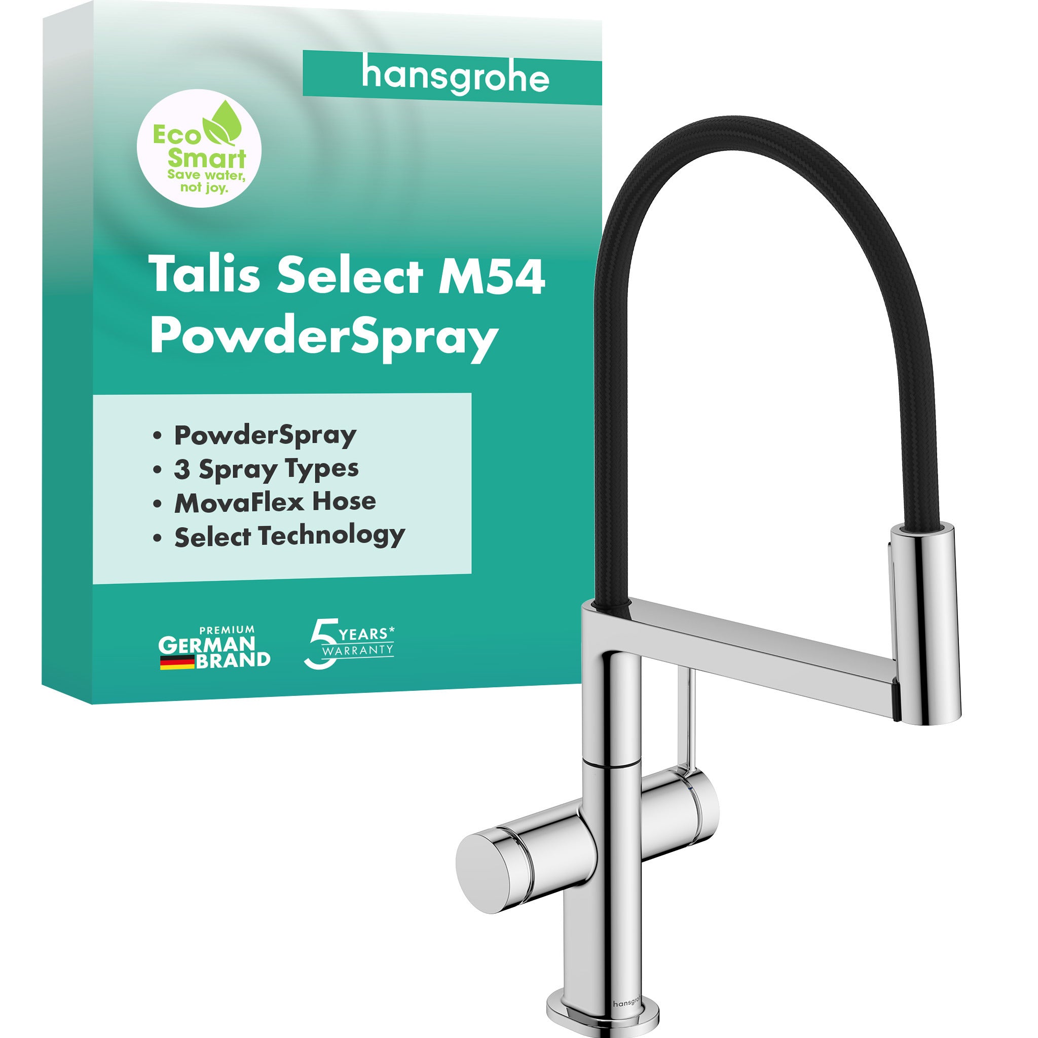 Talis Select M54 PowderSpray Single lever kitchen mixer Semi-Pro, 3jet