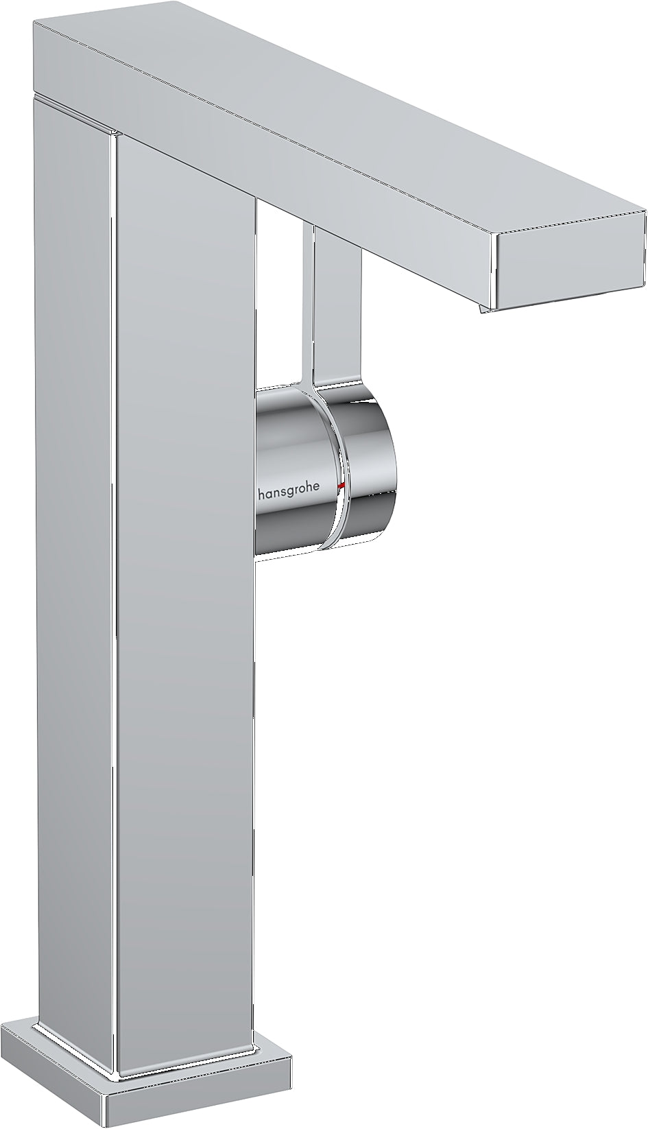 Tecturis E Single lever basin mixer 210 Fine CoolStart with swivel spout and push-open waste set