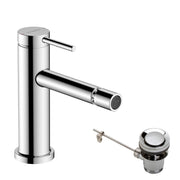 Tecturis S Single lever bidet mixer with pop-up waste set