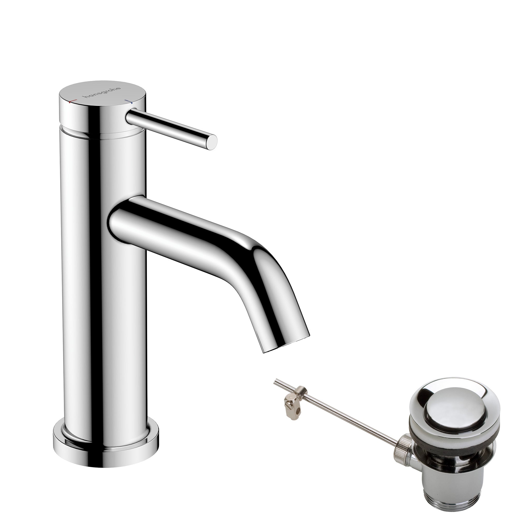 Tecturis S Single lever basin mixer 80 CoolStart EcoSmart+ with pop-up waste set