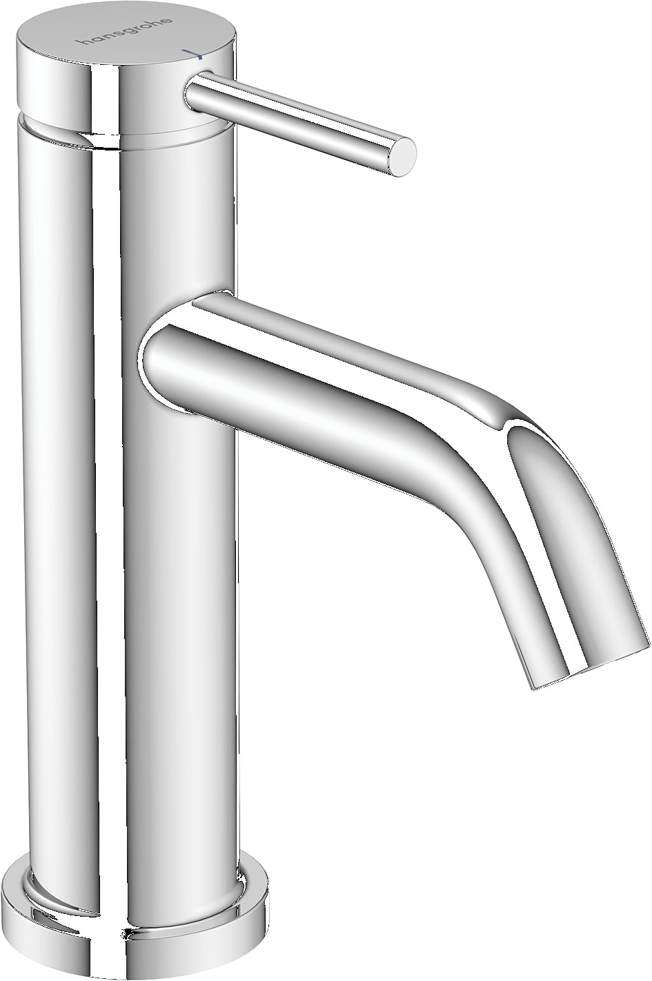 Tecturis S Pillar tap 80 EcoSmart+ with lever handle for cold water or pre-adjusted water without waste set