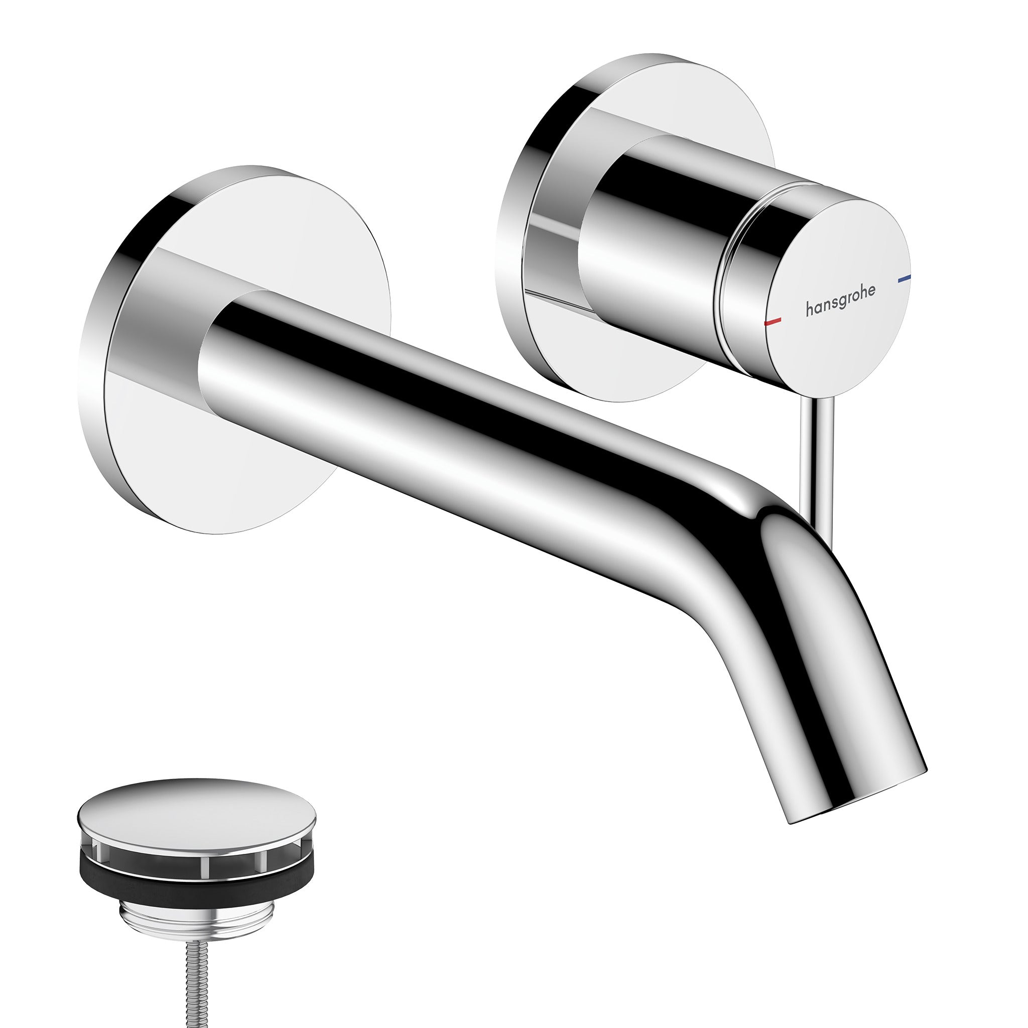 Tecturis S Single lever basin mixer for concealed installation wall-mounted EcoSmart+ with spout 16,5 cm
