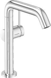Tecturis S Single lever basin mixer 210 Fine CoolStart with swivel spout and push-open waste set