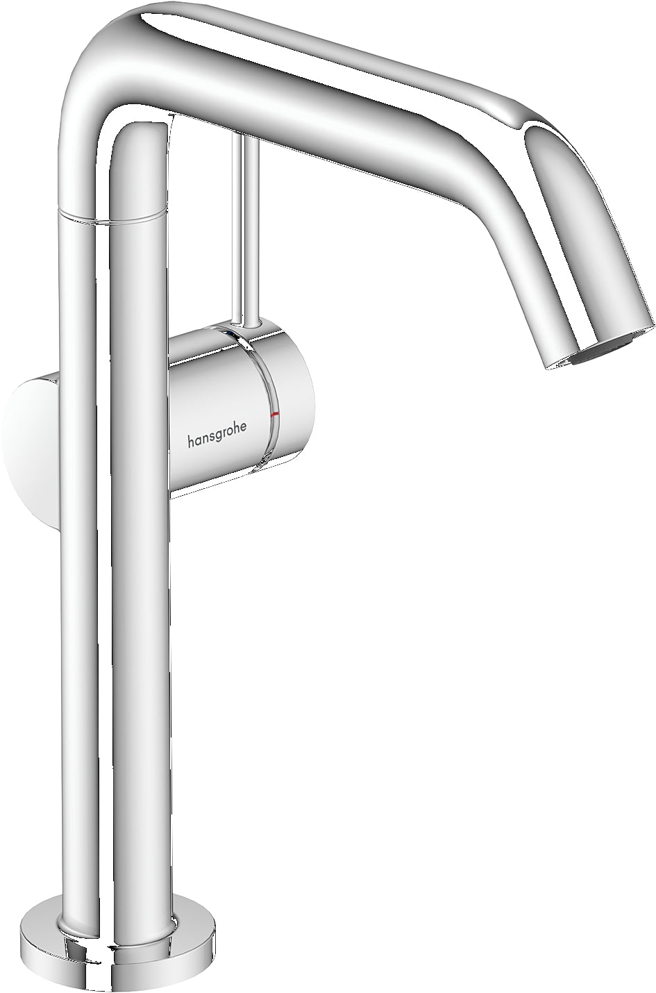 Tecturis S Single lever basin mixer 210 Fine CoolStart with swivel spout and push-open waste set