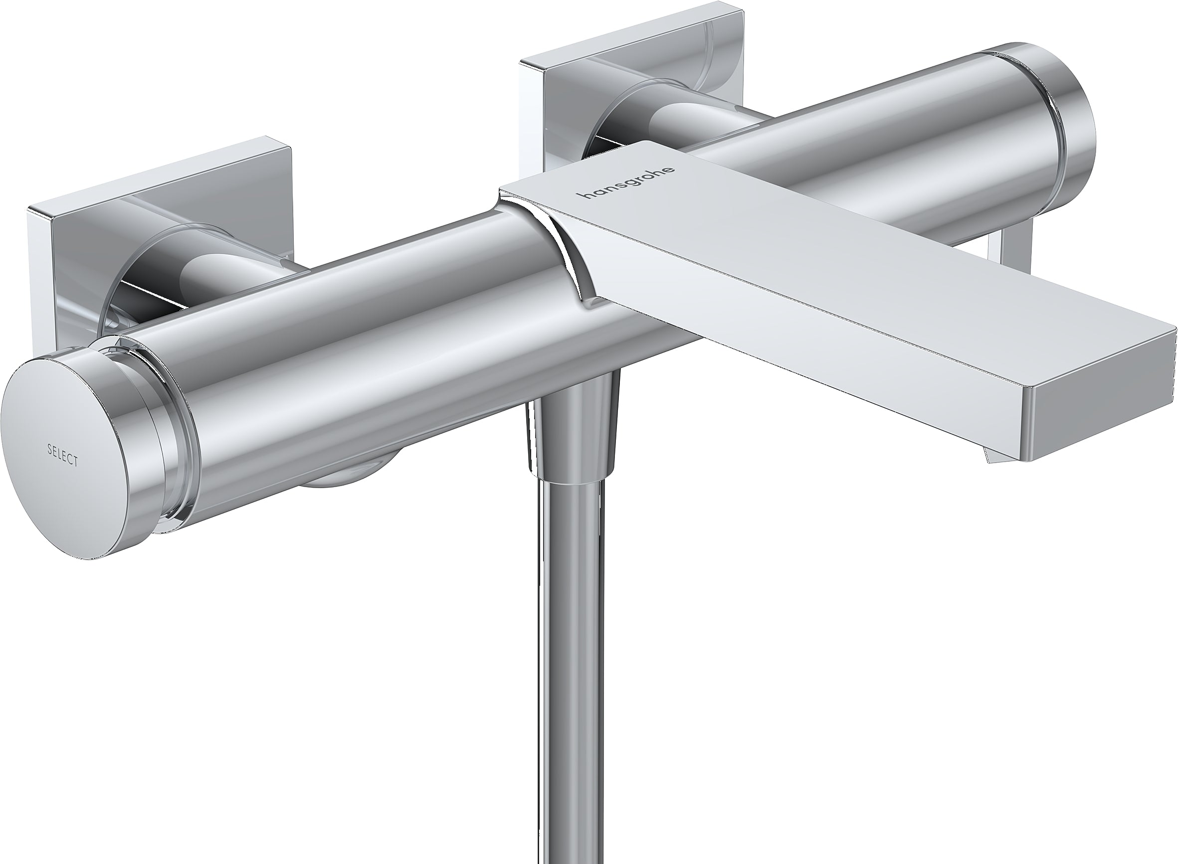 Tecturis E Single lever bath mixer for exposed installation