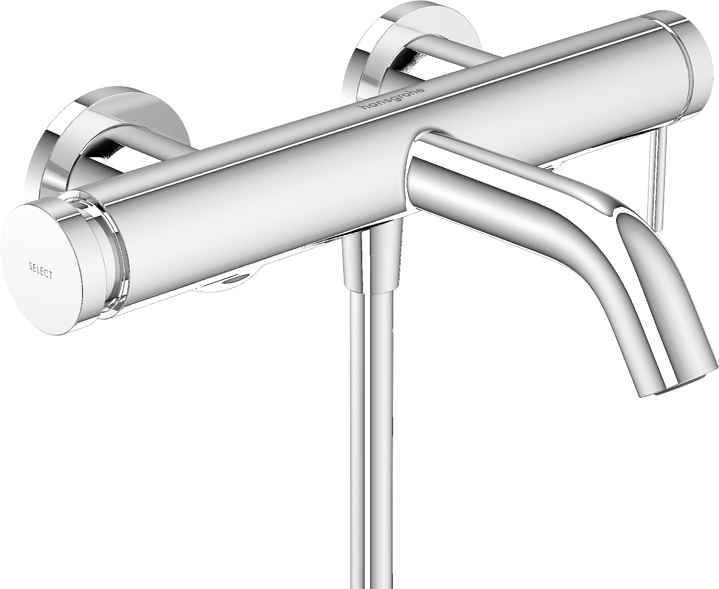 Tecturis S Single lever bath mixer for exposed installation