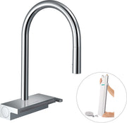 Aquno Select M81 Single lever kitchen mixer 170 with pull-out spray and sBox, 3 spray modes