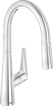Talis M51 Single lever kitchen mixer 200 with pull-out spray and sBox, 2 spray modes