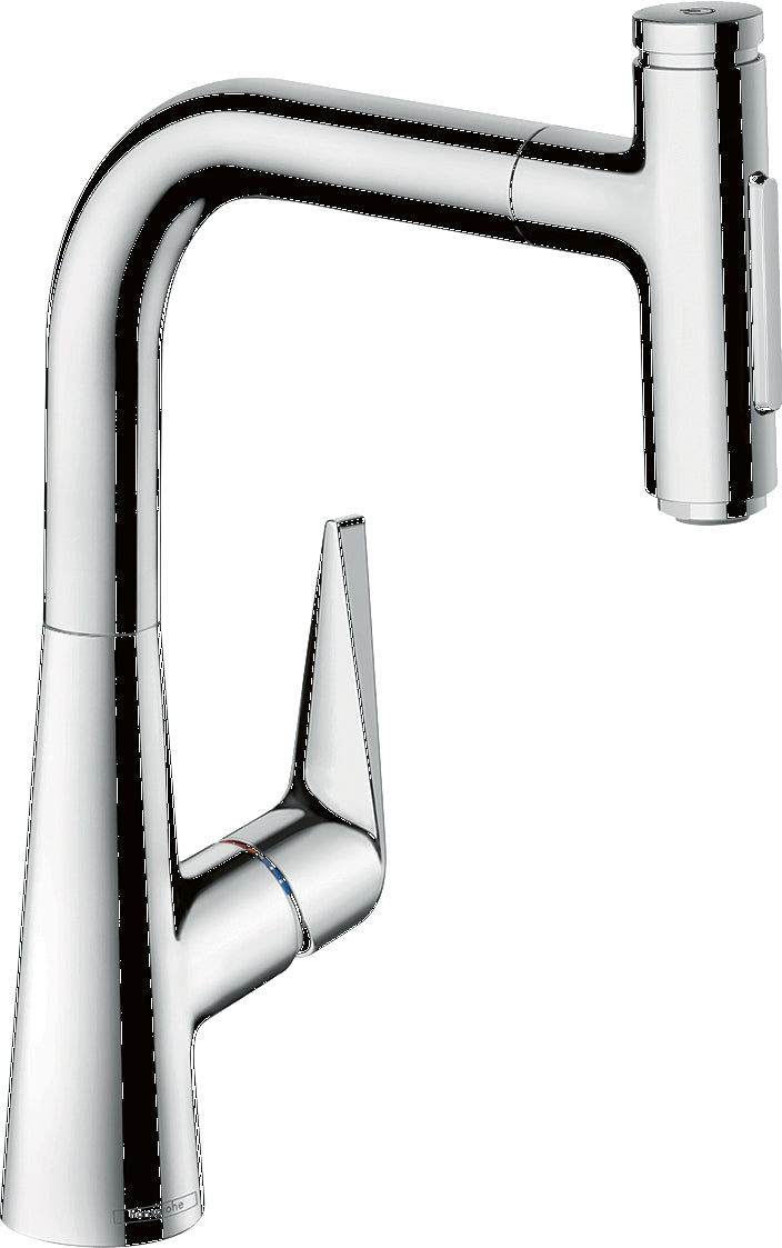 Talis Select M51 Single lever kitchen mixer 220 with pull-out spray and sBox, 2 spray modes