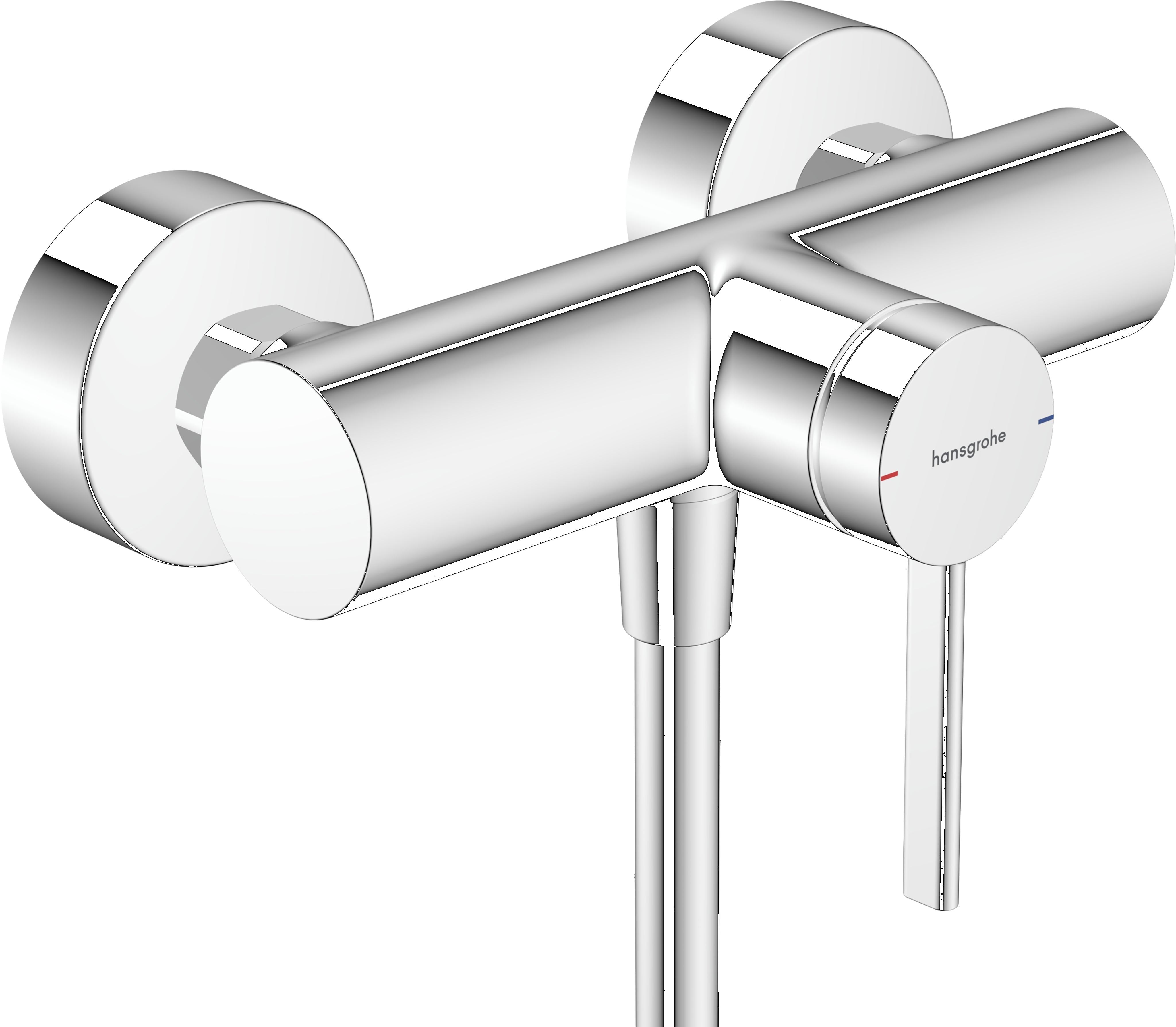 Zesis S Single lever shower mixer for exposed installation