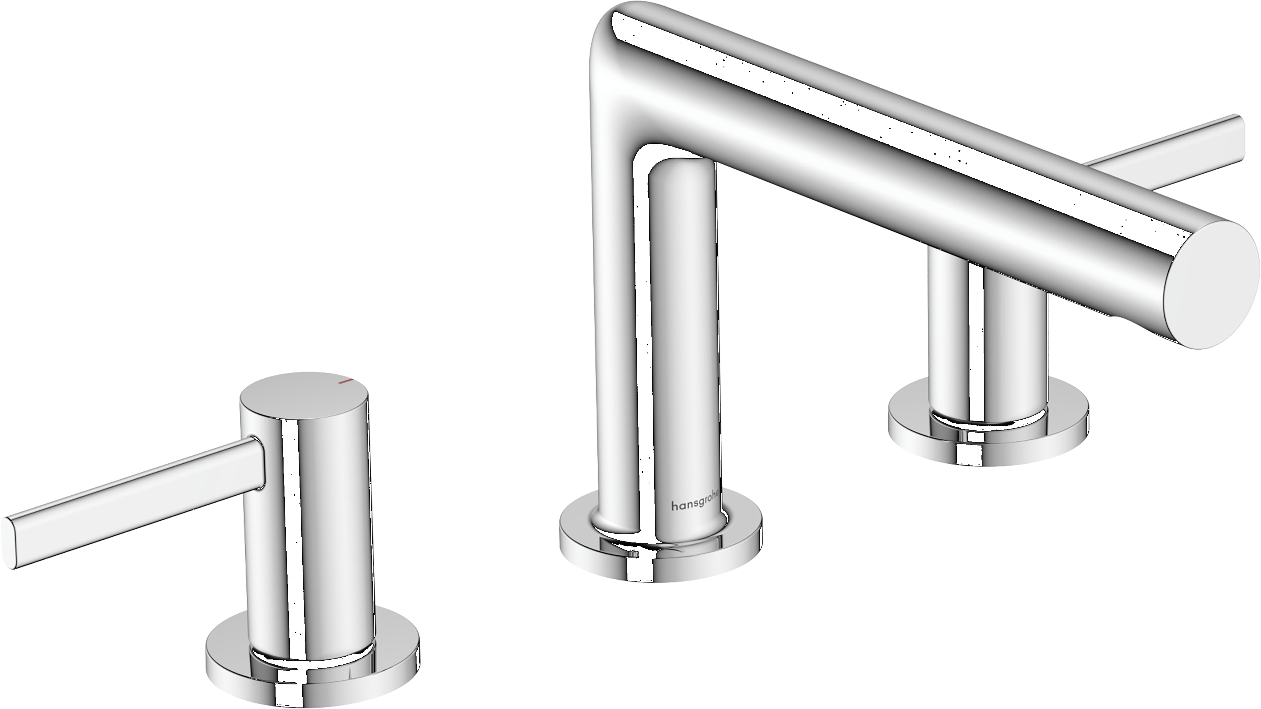 Zesis S 3-hole basin mixer 100 with pop-up waste set
