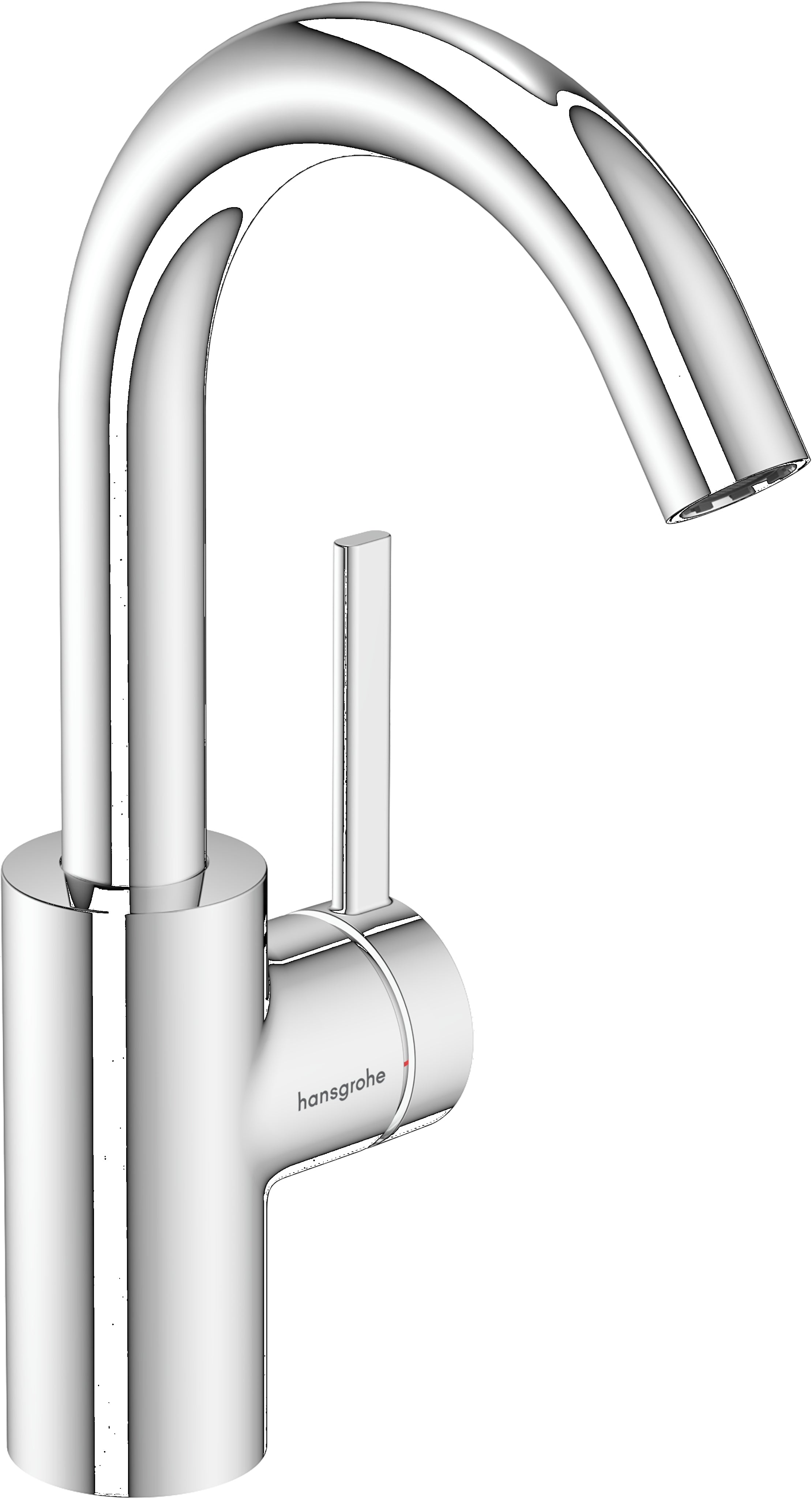 Zesis S Single lever basin mixer 210 CoolStart with swivel spout without waste set