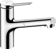 Zesis M33 Single lever kitchen mixer 150, metal pull-out spray, 2jet, sBox