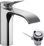 Vivenis Single lever basin mixer 110 with pop-up waste set