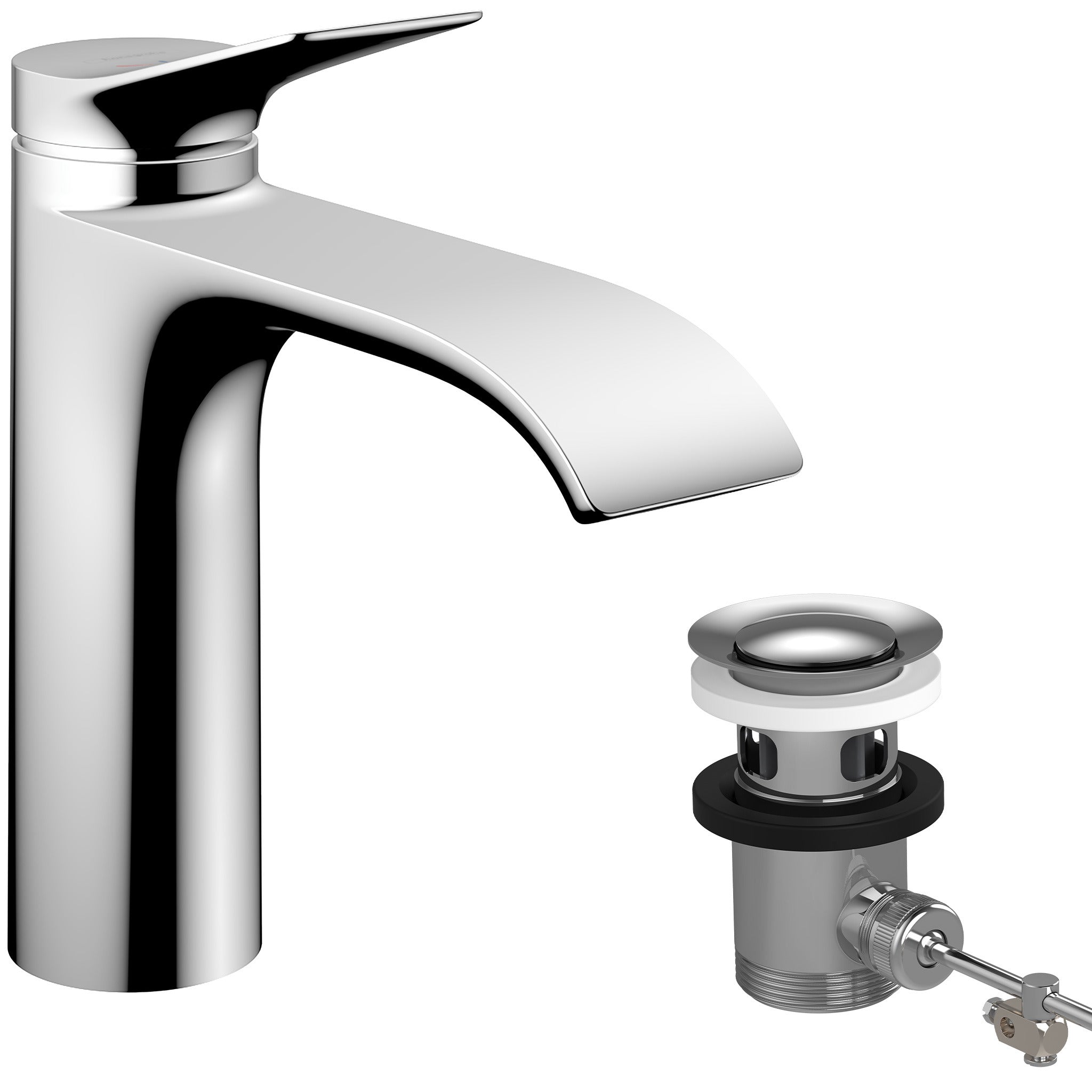Vivenis Single lever basin mixer 110 CoolStart with pop-up waste set