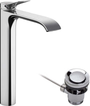 Vivenis Single lever basin mixer 250 for washbowls with pop-up waste set