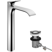 Vivenis Single lever basin mixer 250 CoolStart for washbowls with pop-up waste set