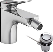 Vivenis Single lever bidet mixer with pop-up waste set