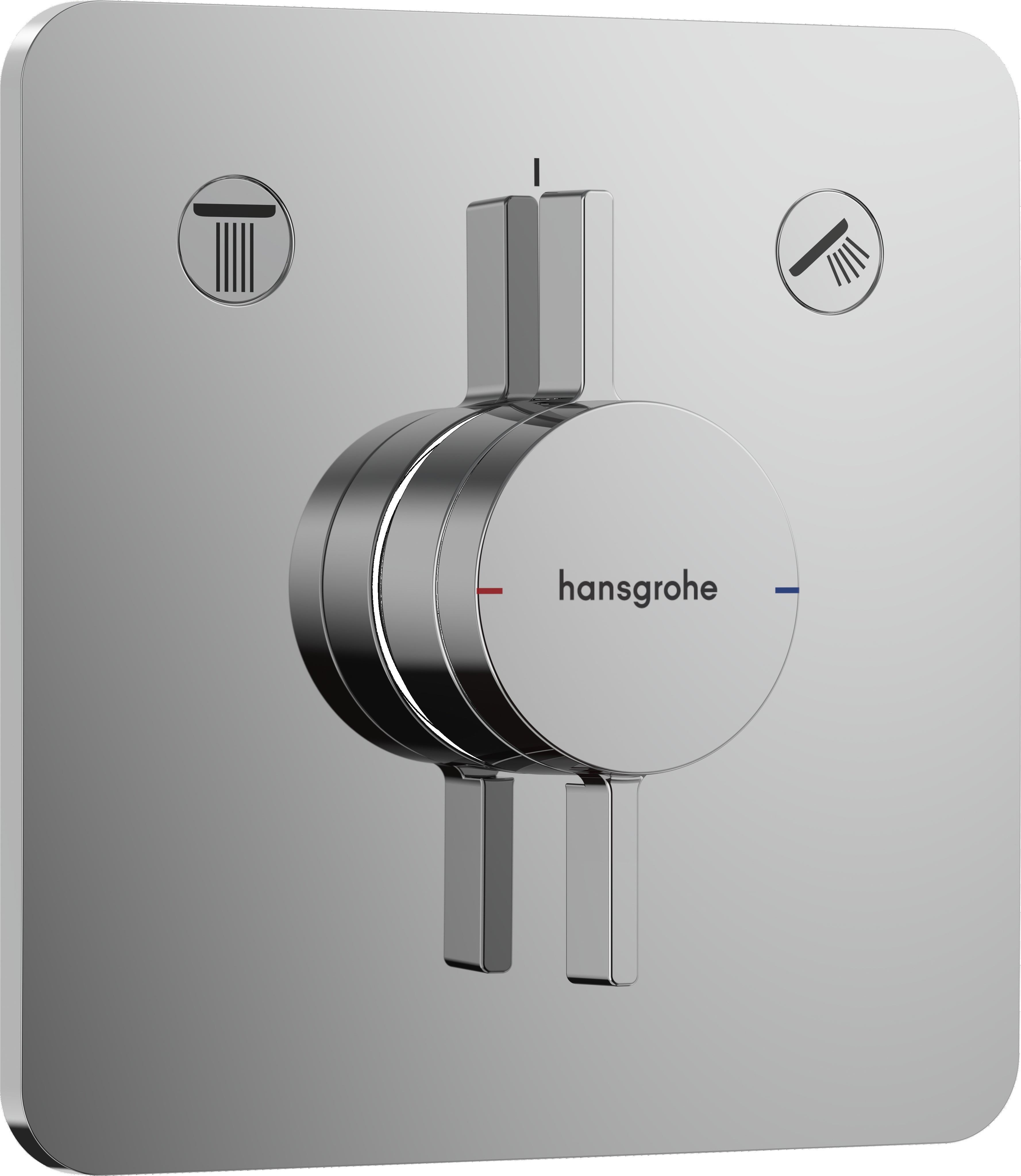 DuoTurn Q Mixer for concealed installation for 2 functions