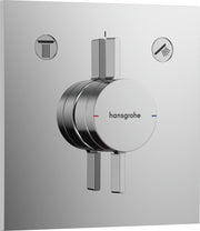 DuoTurn E Mixer for concealed installation for 2 functions