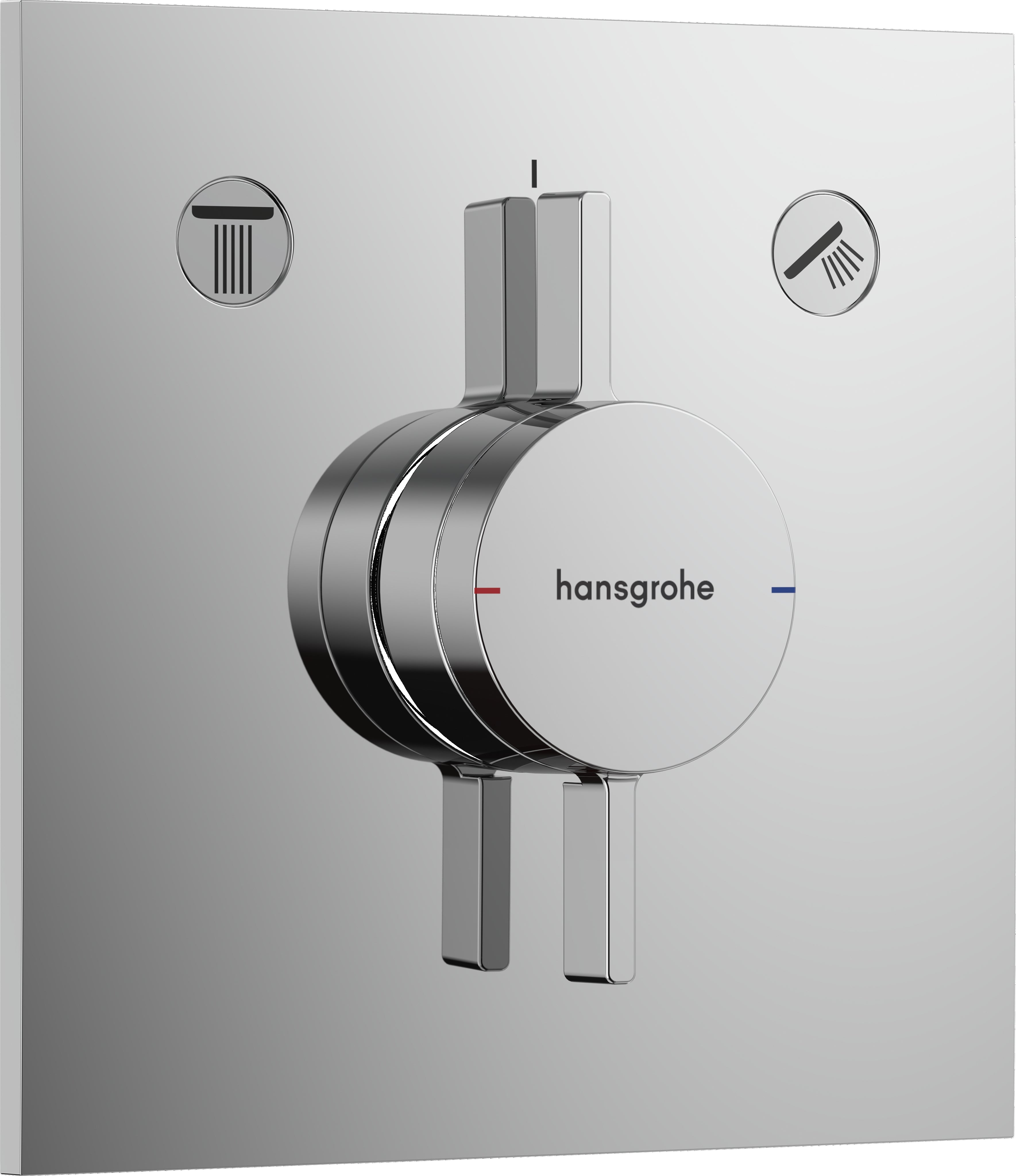 DuoTurn E Mixer for concealed installation for 2 functions