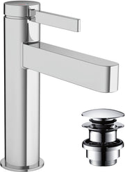 Finoris Single lever basin mixer 110 CoolStart with push-open waste set
