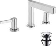 Finoris 3-hole basin mixer 110 with push-open waste set