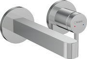 Finoris Single lever basin mixer for concealed installation wall-mounted with spout 168 mm