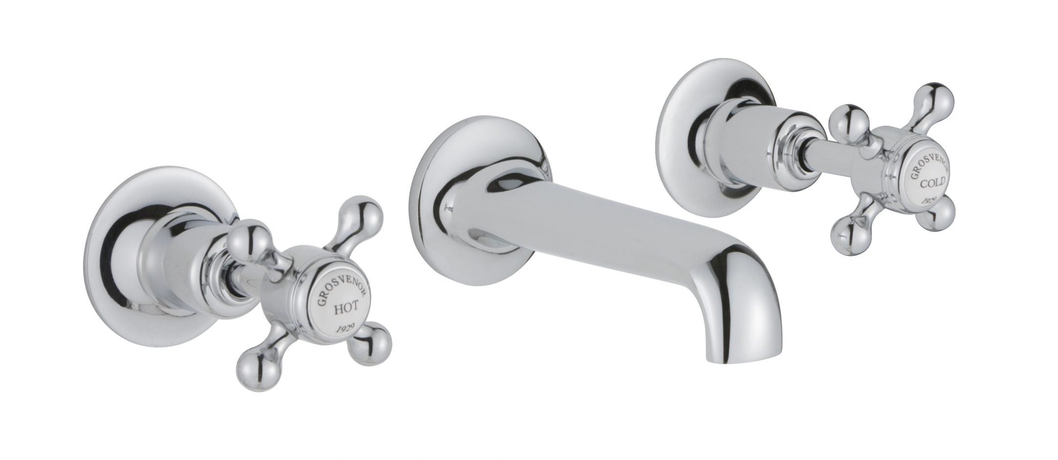 GROSVENOR 3 HOLE WALL MOUNTED BASIN MIXER